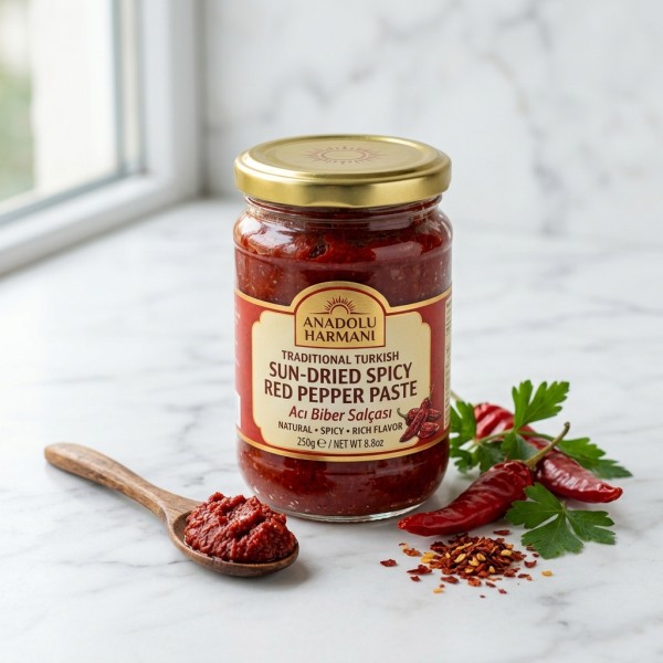 Güneşte Kurutulmuş Acı Biber Salçası (1000g)
