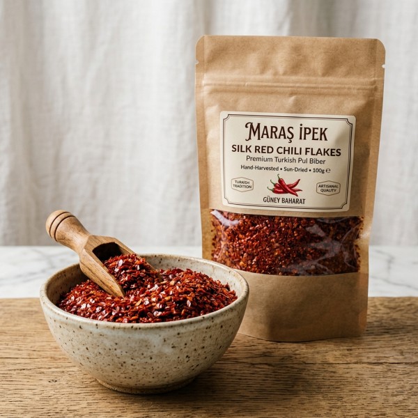 İpek Yaprak Pul Biber (Yağlı / Orta Acı 250g)